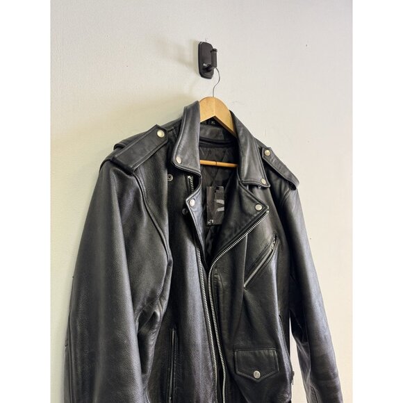 Genuine leather moto jacket - Picture 2 of 4